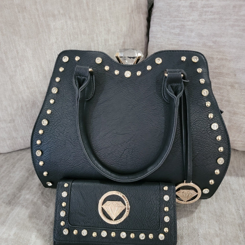 Traci Lynn Diamond Purse and Wallet